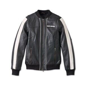 NWT Women's Harley-Davidson Piper Bomber Leather Jacket 97027 size Large L